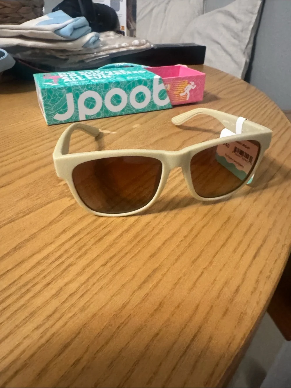 Big Pajama Llama Drama Men’s Beige Sunglasses by BFG